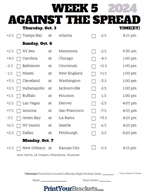 nfl standings week 5|NFL schedule picks week 5.